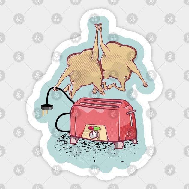 Toaster Sticker by mailboxdisco